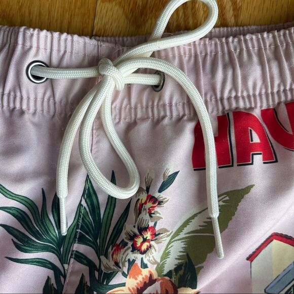 PACSUN Men’s Printed Havana Pink Bathing Swim Suit Size Small - Picture 11 of 12
